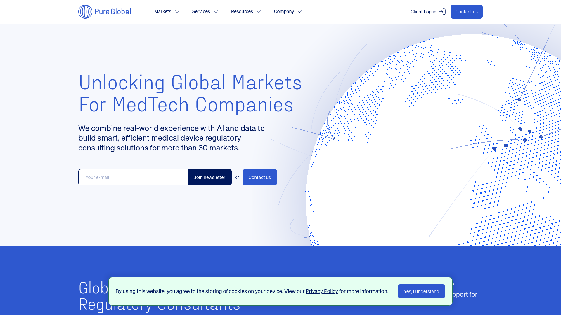 Pure Global Platform Screenshot